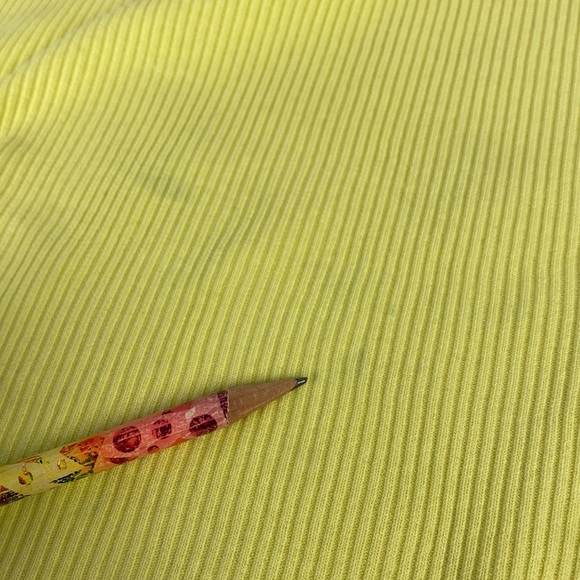 3/$15 Yellow ribbed racer back casual dopamine organic cotton lightweight cami S - Picture 11 of 11